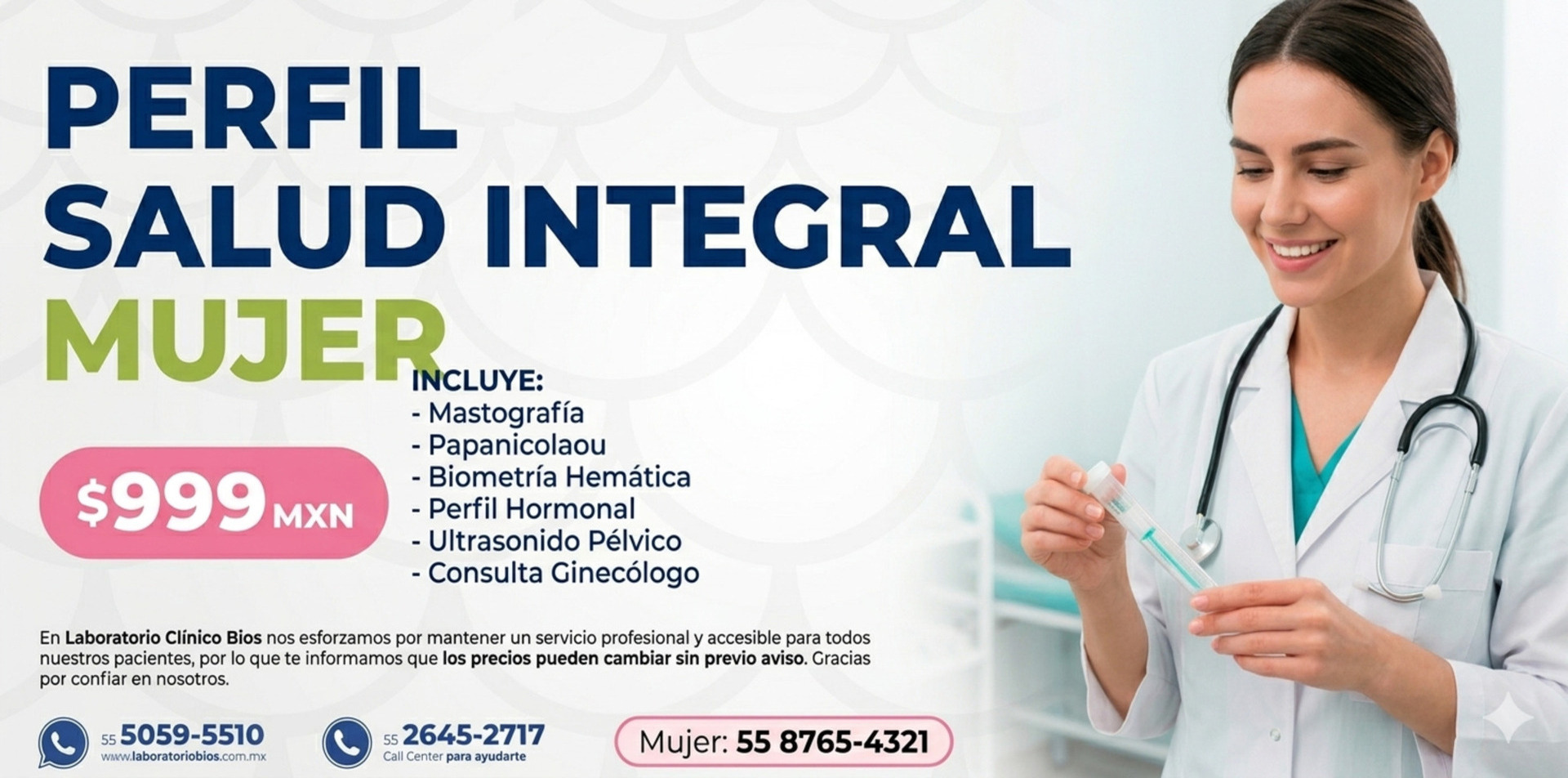 Promo Perfil Preventivo Completo — Laboratorio BIOS
