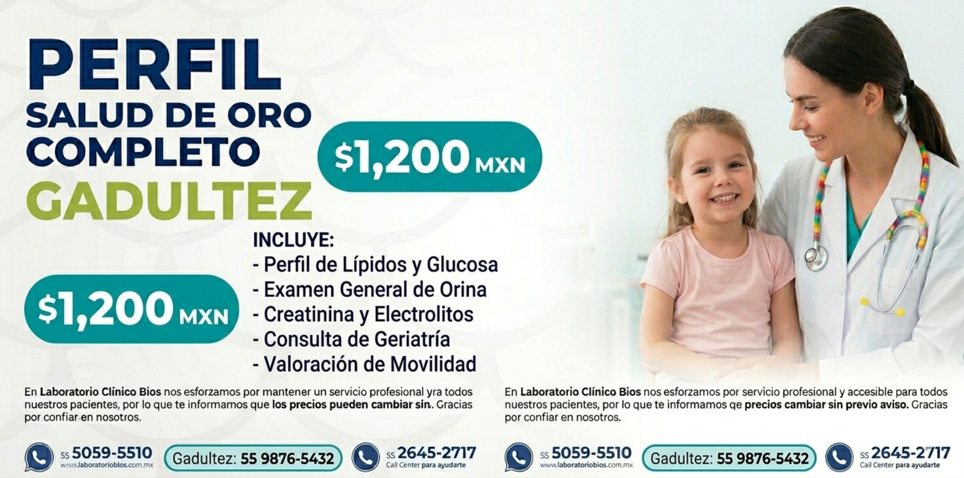 Promo Ultrasonido Abdominal — Laboratorio BIOS